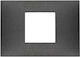 Vimar Horizontal Switch Frame 1-Slot Black 0967...