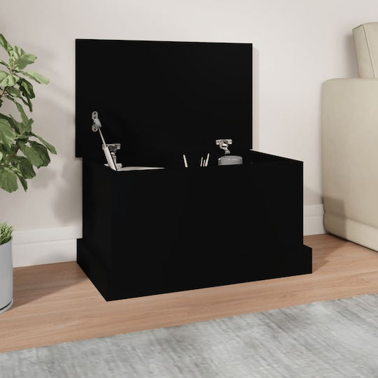 vidaXL Μπαούλο Ξύλινο 50x30x28εκ. Μαύρο