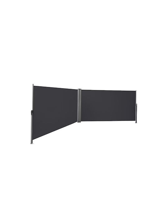 Songmics Πλαϊνό Ρολό Σκίασης Κήπου Γκρι 6x1.6m