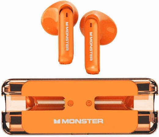 Monster XKT08 Ohrstöpsel Bluetooth-Freisprecheinrichtung Kopfhörer mit Ladeetui Orange