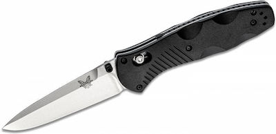 Benchmade Barrage Pocket Knife Black Total Length 21.2pcs with Blade made of Stainless Steel 9.1pcs Thickness 3.1mm in Sheath