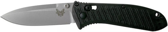 Benchmade Mini Presidio Ii Pocket Knife Black in Sheath