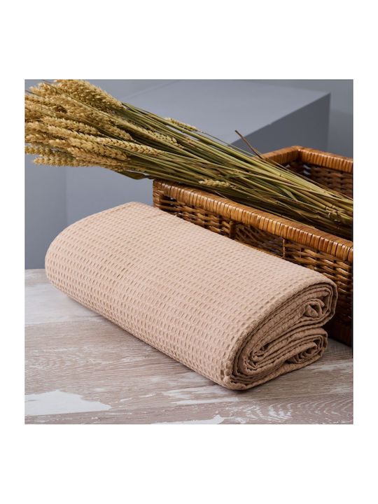 Cokitex Sommer Decke Piqué Doppel 200x265cm Beige