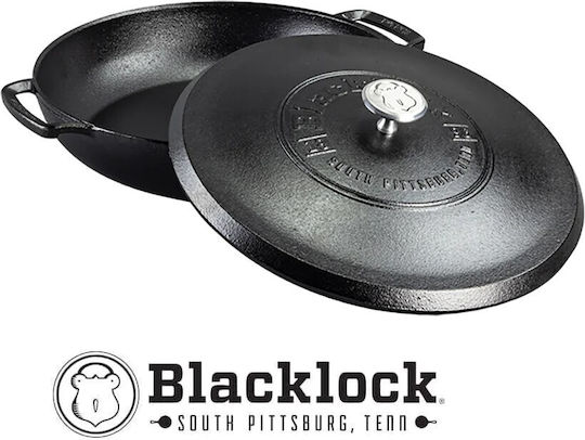 Lodge Blacklock Pan With Lid made of Cast Iron 30.48cm