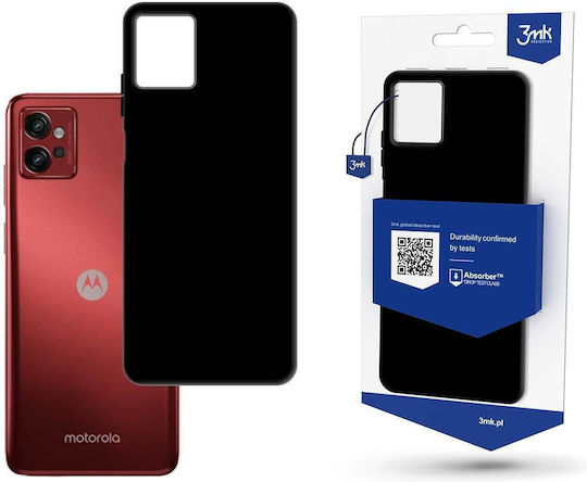 3MK Matt Back Cover Σιλικόνης Μαύρο (Moto G32)