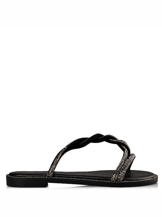 Envie Shoes Women's Sandals with Strass Black