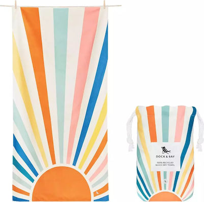 Dock & Bay Quick Dry Beach Towel Rising Sun 160x90cm.