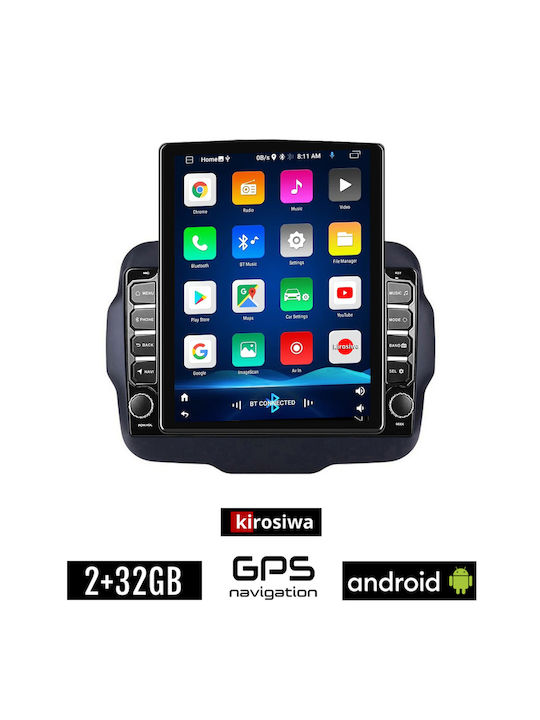 Kirosiwa Car-Audiosystem für Jeep Rebell 2014> (Bluetooth/USB/AUX/WiFi/GPS) mit Touchscreen 9.7"