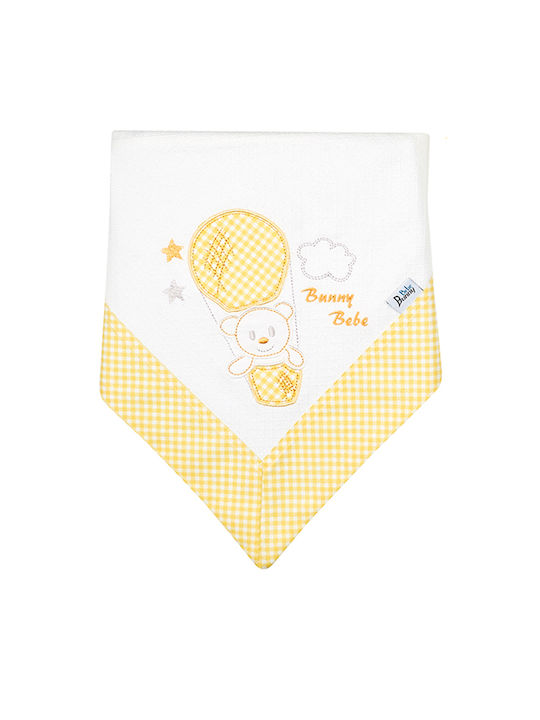 Bunny Bebe Pique Swaddle Blanket BB753 Yellow 90x90cm