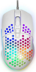 Yenkee YMS 3030WE Shotgun Wireless RGB Gaming Mouse 6400 DPI Alb