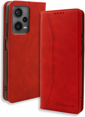 Bodycell Synthetic Leather Book Red (Poco X5)