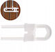 ikonka Door Safety Lock made of Plastic in White Color 4εκ. 1pcs