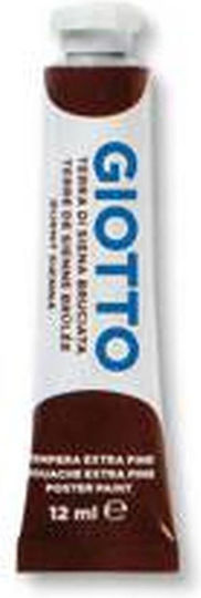 Giotto Extra Fine Tempera Paints 22 Dark Brown in Tube 12ml 1pcs