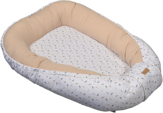 Baby Oliver Pernă pentru bebeluși în formă de cuib Bej 75x110buc