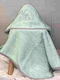 abo Baby Hooded Towel Elephant Green 75x75cm