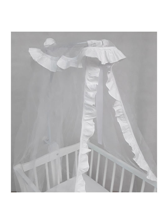 Beboulino Mosquito Net Cradle Tulle 708-1300-0011 White 250x100x1000cm