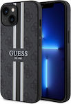 Guess Printed Stripes MagSafe Back Cover Black (iPhone 14)
