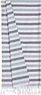 Kentia Osa 232 Beach Towel Pareo Gray with Fringes 180x100cm.