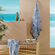 Kentia Maitai 232 Beach Towel Pareo Blue with F...