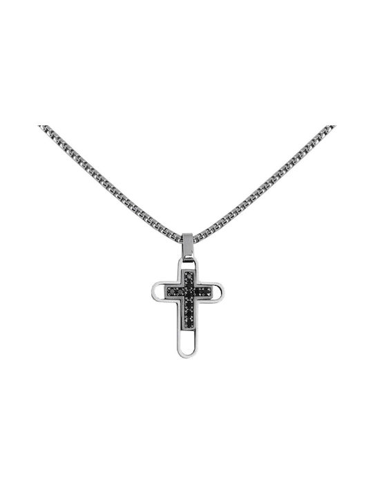 Rosso Amante Men's Cross from Steel