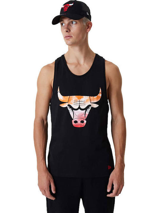 New Era Chicago Bulls Nba Αθλητικό T-shirt Black