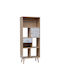 Bookcase Triangle Beige 60x30x150cm