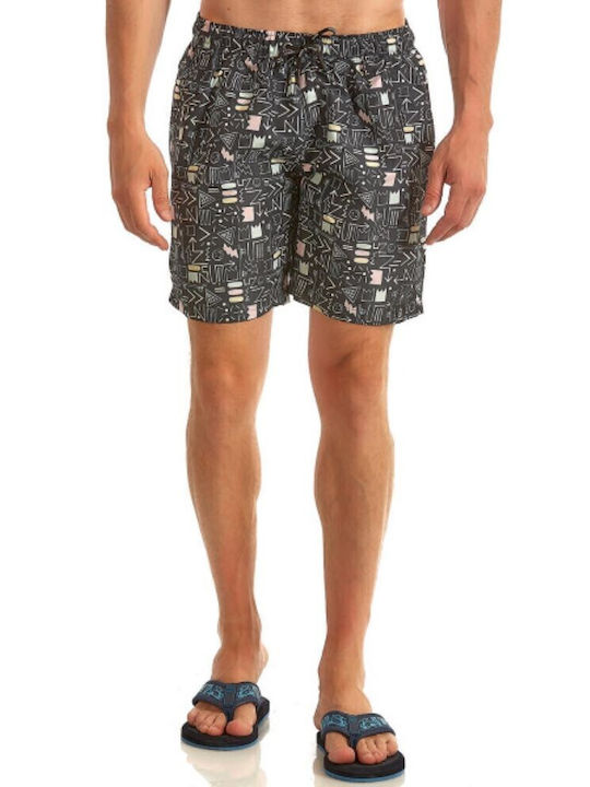 Men's Swimwear Shorts Black with Patterns