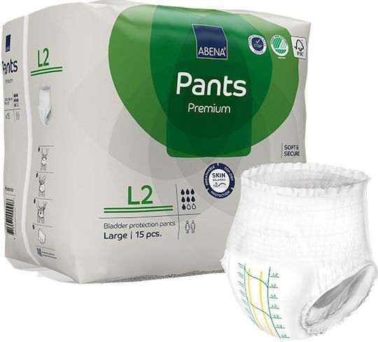 Abena Pants Premium Scutece Chiloți pentru Incontinență L2 Mare 6x15buc