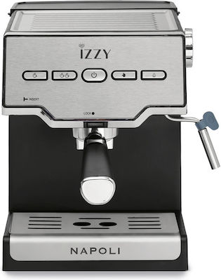 Izzy Napoli IZ-6011 Mașină automată de cafea espresso 1000W Presiune 20bar Argint