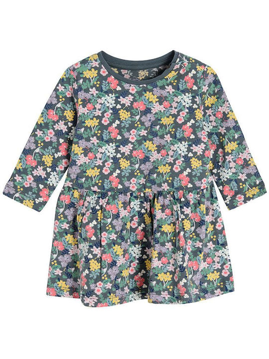 Cool Club Kids Dress Floral Long Sleeve Gray