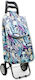 Fabric Shopping Trolley Foldable Multicolour 38x40x95cm