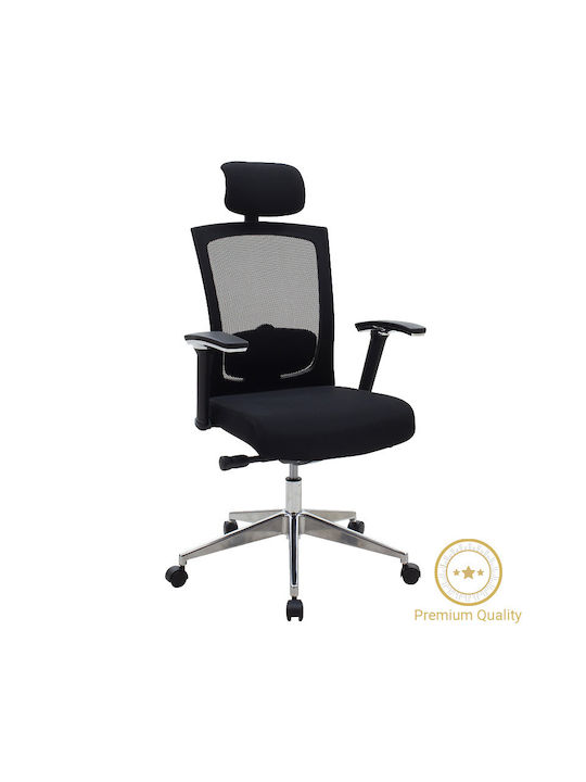 Nairn Executive Office Chair with Adjustable Arms Black Pakoworld
