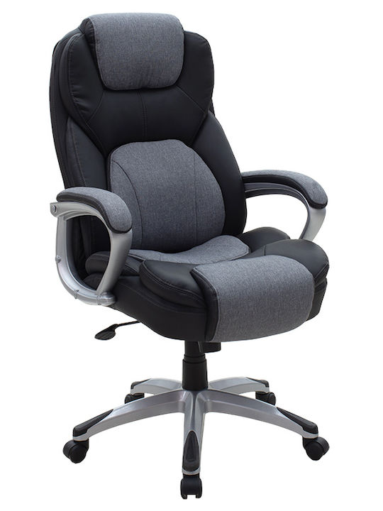 Lockie Executive Reclining Office Chair with Adjustable Arms Gray Pakketo