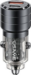 Usams C36 Зарядно за кола с Портове 1xUSB-A 1xType-C