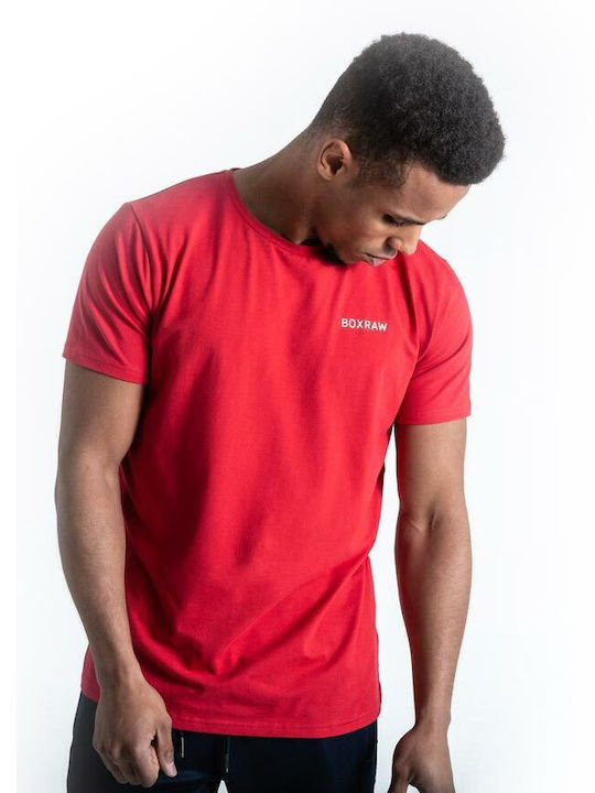 Bluză cu mânecă scurtă pentru bărbați Boxraw Logo Roșu