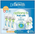 Dr. Brown's Plastic Bottle Set Options Anti-Colic with Silicone Nipple for 0+, 0+ m, months 270ml 5pcs