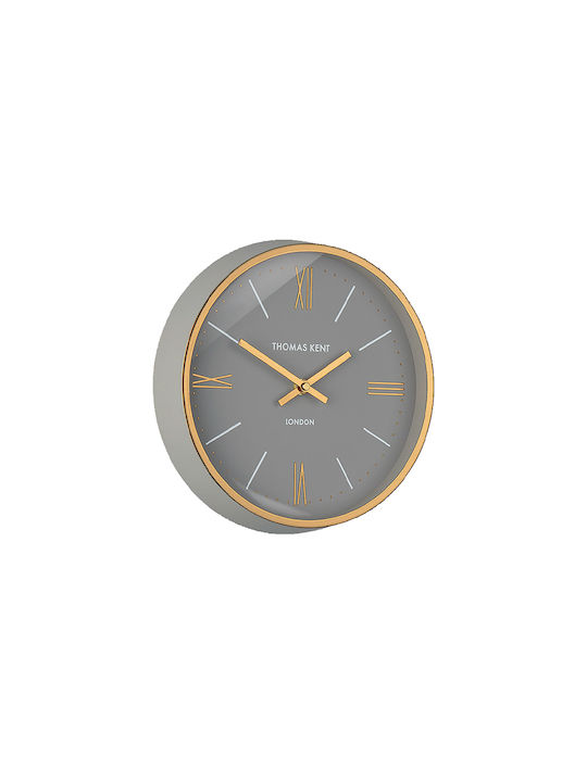 Zaros Hampton Wall Clock Metallic Gray Ø25cm