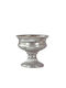 Zaros Decorative Bowl Pedestal Silver 23cm
