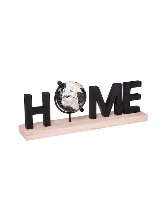 Διακοσμητικό Χώρου Home από Ξύλο 36x8.5x13.5cm