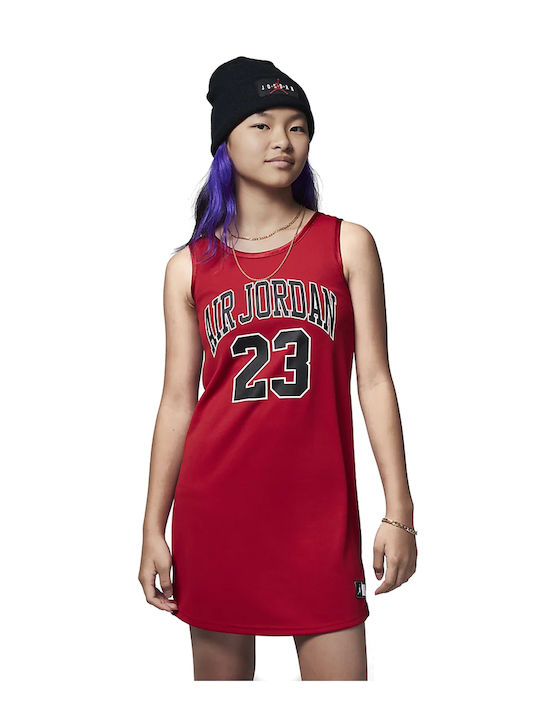 Nike Παιδικό Φόρεμα Αμάνικο Κόκκινο
