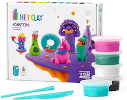 Hey Clay Monsters 15 Кутии Детски Глина Комплект Многоцветна 275гр