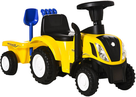 HomCom Τρακτέρ Αυτοκινητάκι Ride On για 12+ μηνών Κίτρινο