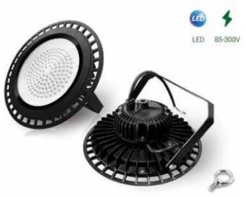 Fos me Commercial Bell Light 50W Cool White with Built-in LED Black Ø20cm