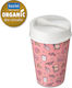 Koziol Recyclable Glass Thermos Stainless Steel BPA Free 400ml Multicolour with Cap-Cup