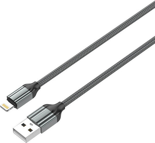 Ldnio LS432 USB-A to Lightning Cable Μαύρο 2m