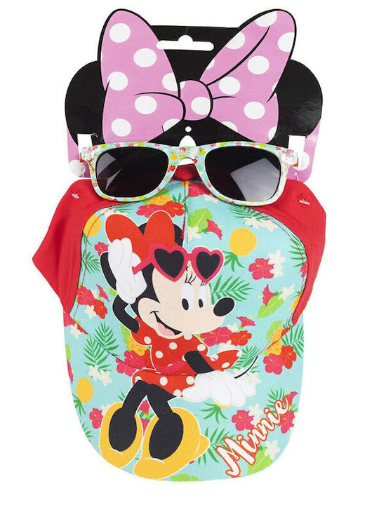 Cerda Palarie Copii Jockey Cu Protecție Solară Minnie Mouse Multicoloră
