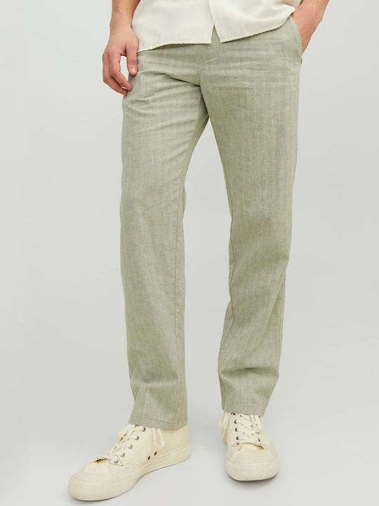 Jack & Jones Παντελόνι Ελαστικό Χακί