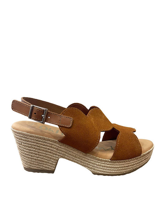 Suede Sandals Tabac Brown