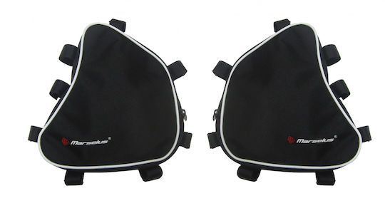 Marselus Set de Genti Laterale pentru Motociclete in Negru culoare