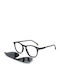 Polareye AS8233 Unisex Sunglasses with Black Plastic Frame and Black Polarized Lens